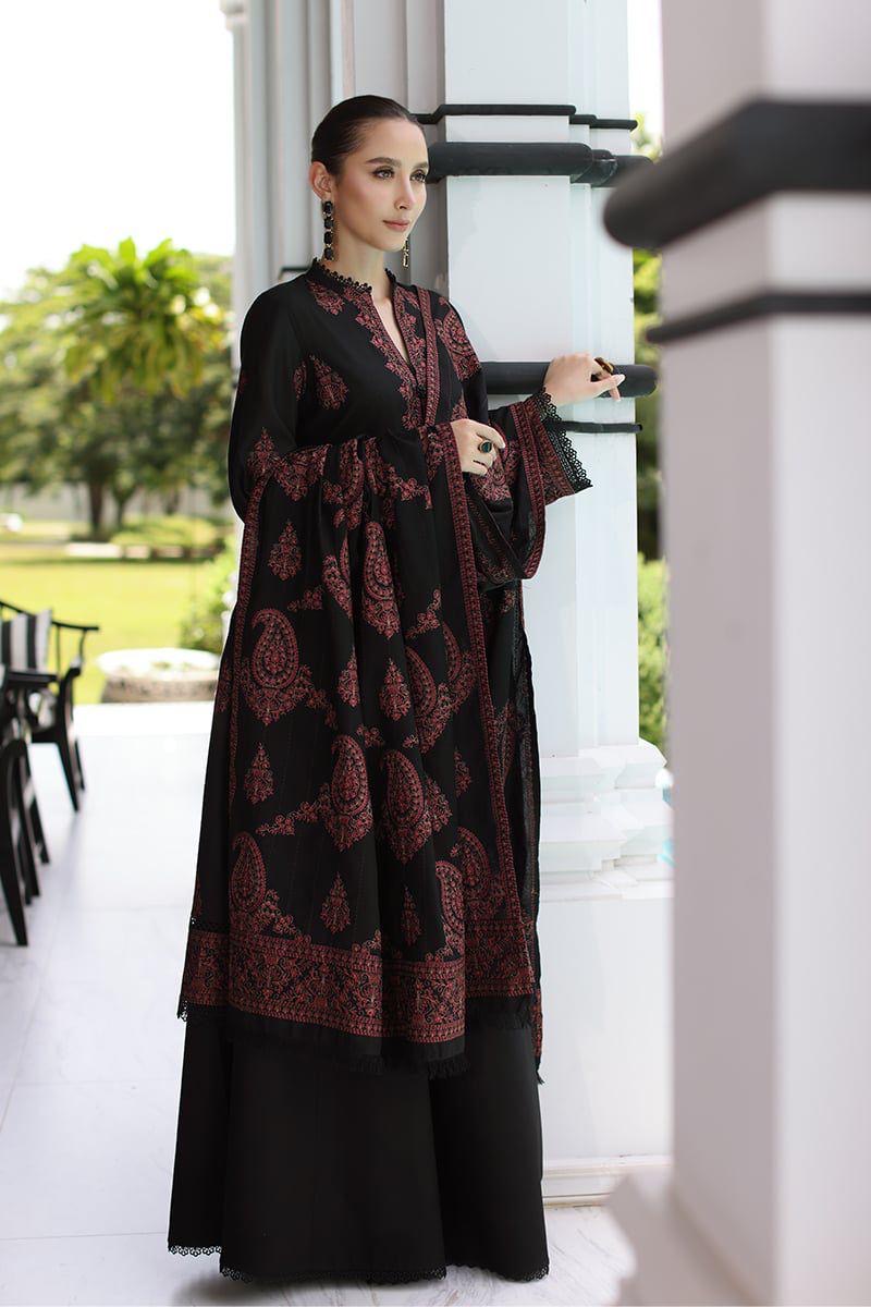 BAREEZE LAWN EMBROIDERD UNSTICH 3pc (WA-866)