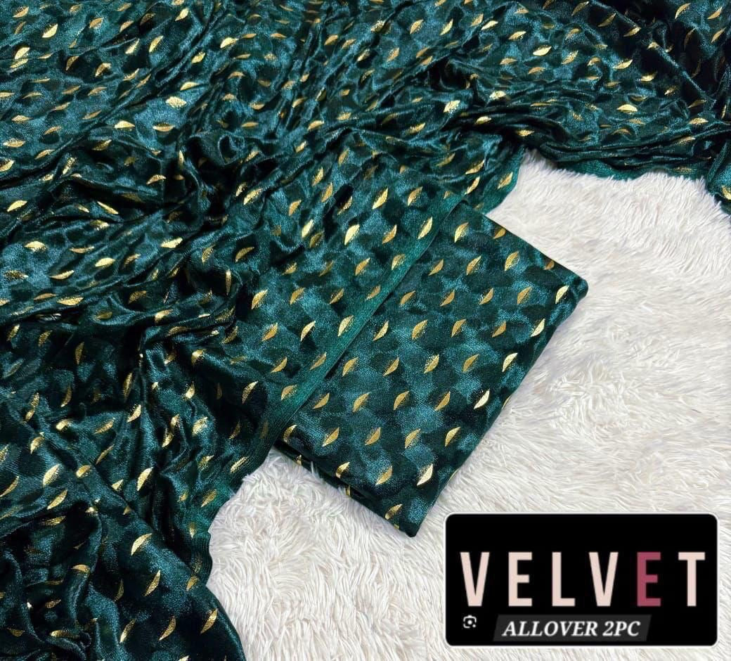 FANSY DESIGN VALVET 2PC (GREEN)