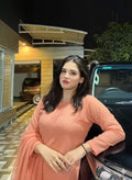 FANCY SHESHA SILK 2PC (PEACH)