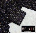 FANCY DESIGN VALVET 2PC (BLACK)
