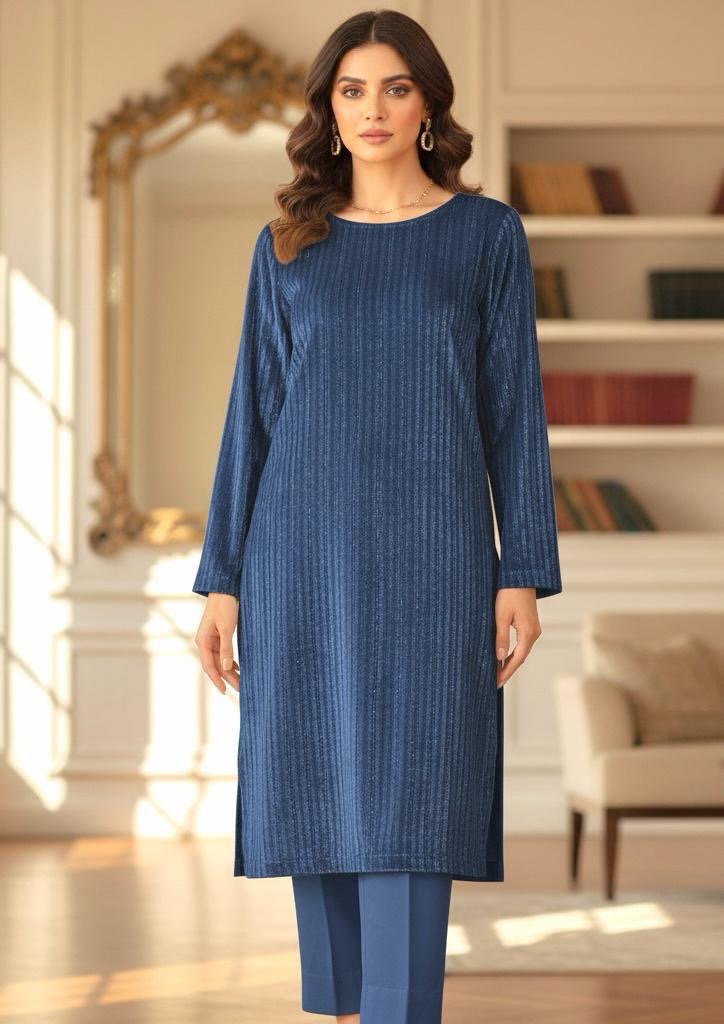 INDIAN LUREX CHAMKI VALVET 2PC (GREY)