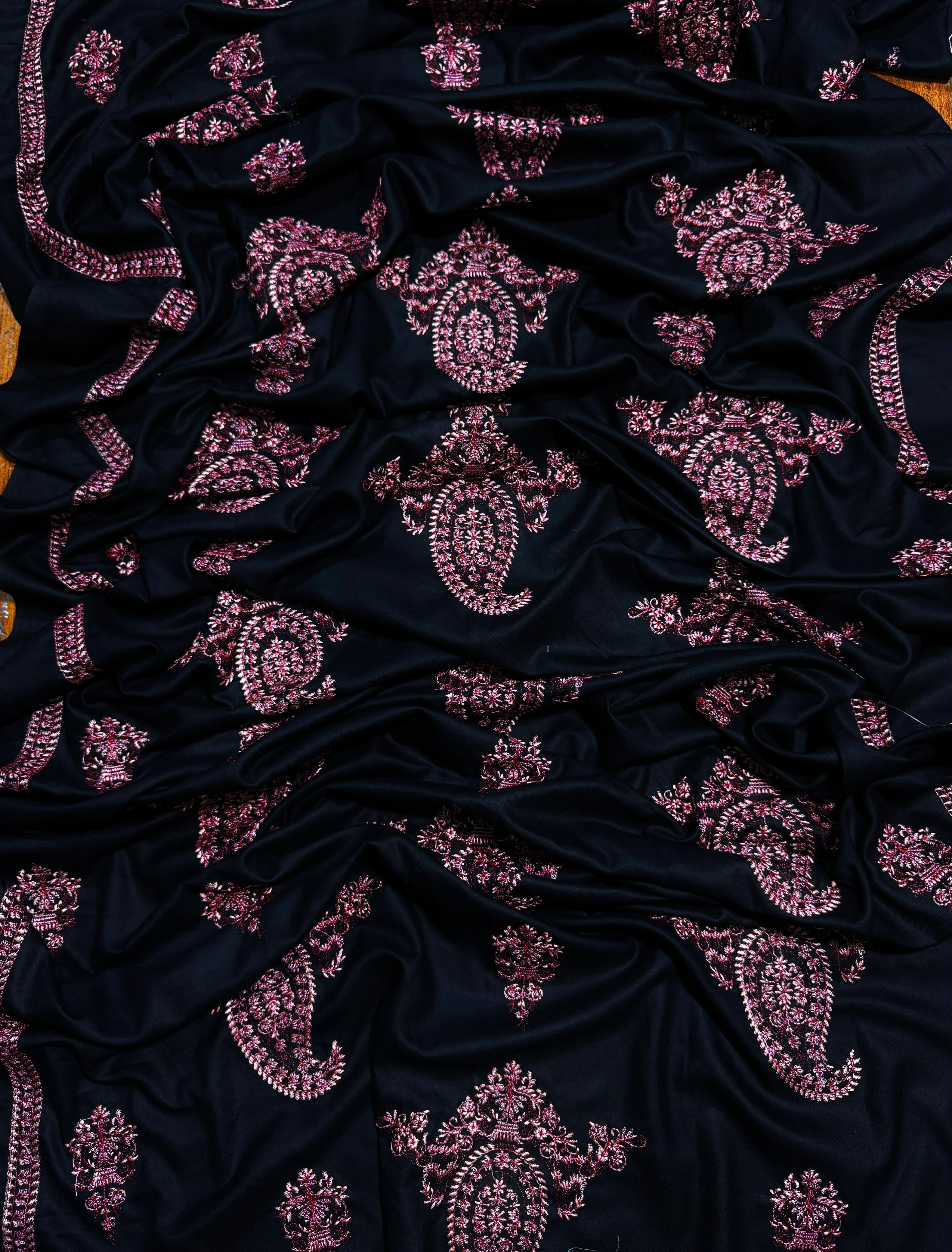 BAREEZE LAWN EMBROIDERD UNSTICH 3pc (WA-866)