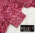 FANCY DESIGN VALVET 2PC (LIGHT PINK)
