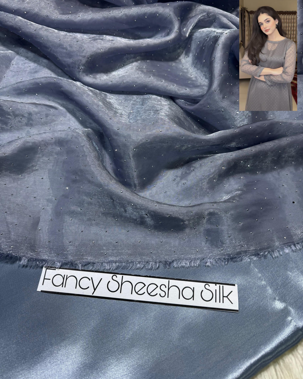 FANCY SHESHA SILK 2PC (GREY)