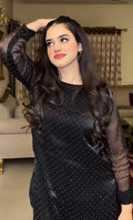 FANCY SHESHA SILK 2PC (BLACK)