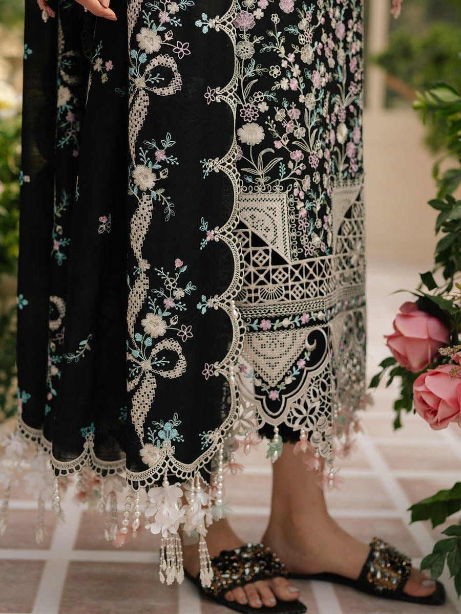 BIN ILYAS EMBROIDERD UNSTICHED 3PC (WA-750)