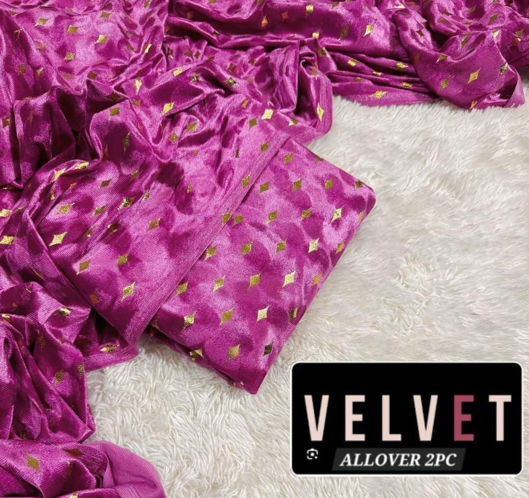 FANCY DESIGN VALVET 2PC (ARSHI PINK)