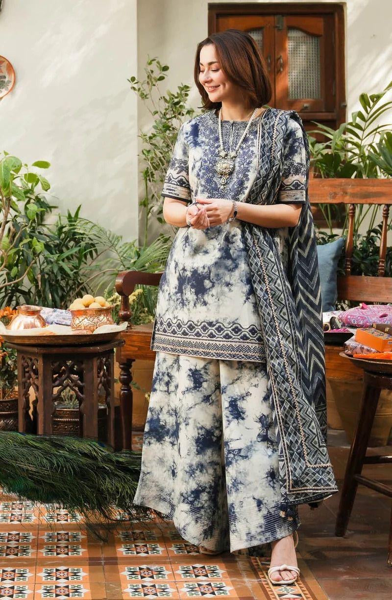 HANIA AMIR MOST DEMANDING ARTICAL LAWN UNSTICH 3pc (WA-389)