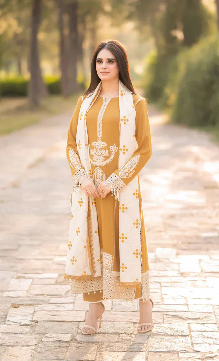LIBAAS MOST DEMANDING ARTICAL DHANAK EMBROIDERD IS NOW AVAILABLE (WA-730)