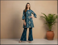 SHANAYA KHADDAR 2PC CORD-SET (DARK BLU)