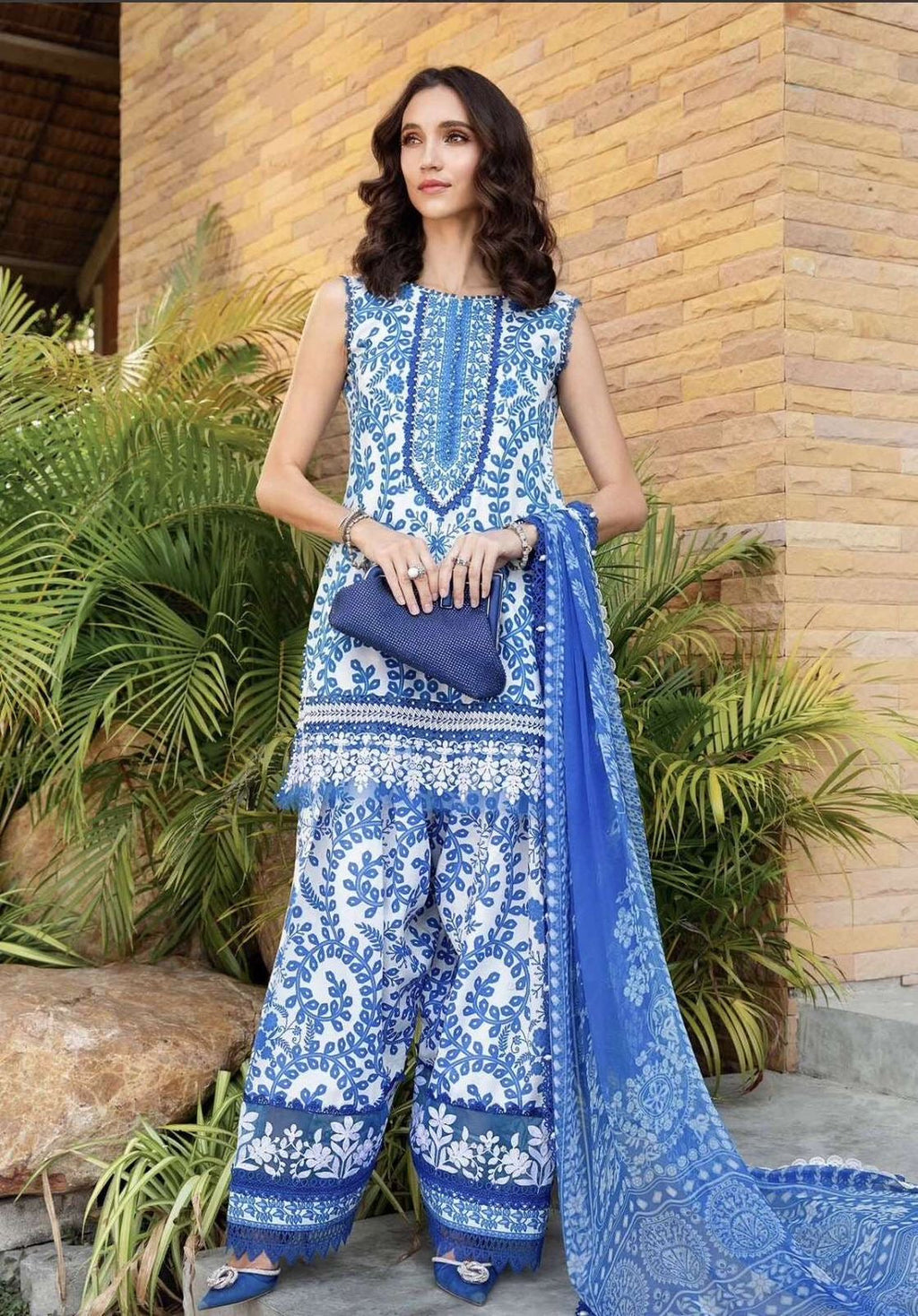 MARIA’B, MOST DEMANDING LINEN UNSTICH 3pc (WA-478)