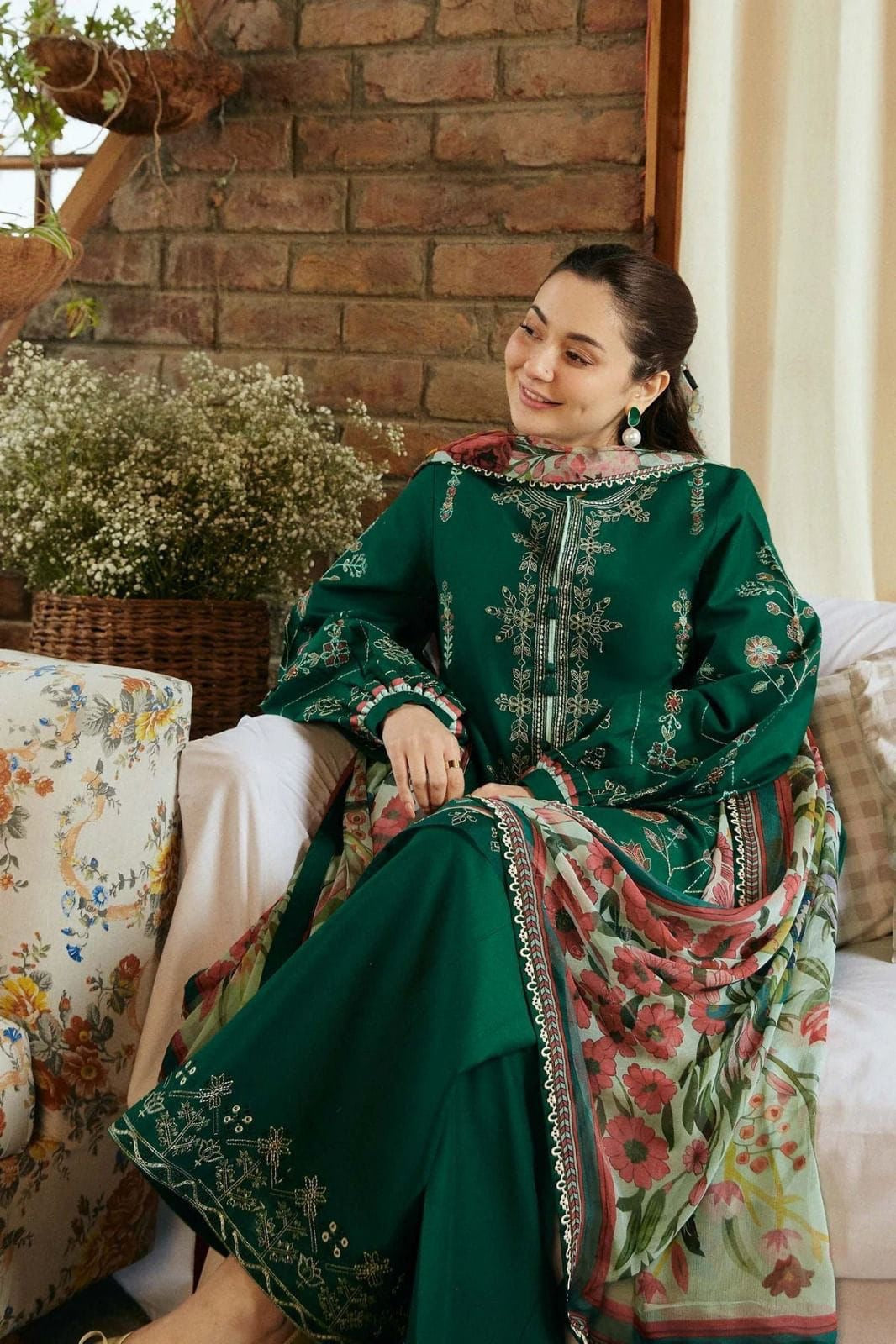 COCO BY ZARA SHAHJAHAN EMBROIDERD LAWN UNSTICHED 3PC (WA-789)