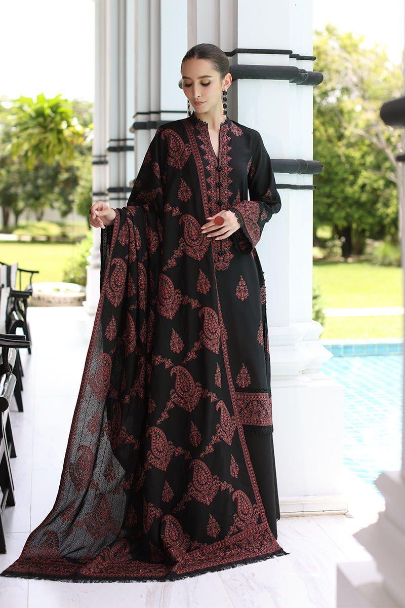 BAREEZE LAWN EMBROIDERD UNSTICH 3pc (WA-866)