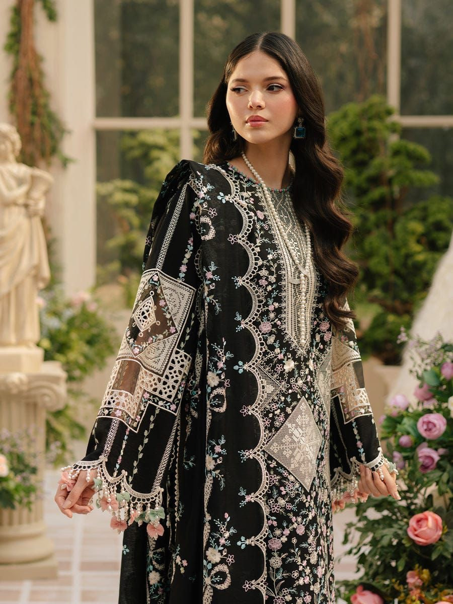 BIN ILYAS EMBROIDERD UNSTICHED 3PC (WA-750)