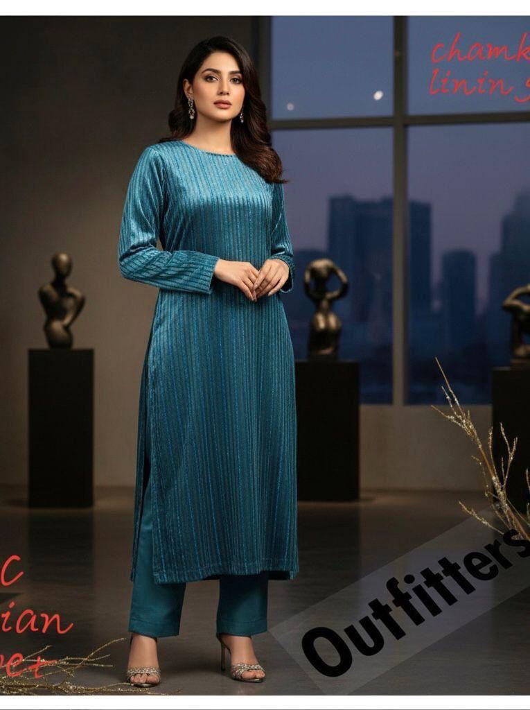 INDIAN LUREX CHAMKI VALVET 2PC (FAROZI)