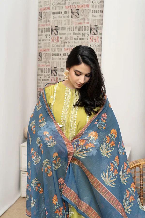 MUSHQ DHANK EMBROIDERD UNSTICH 3pc(WA-545)