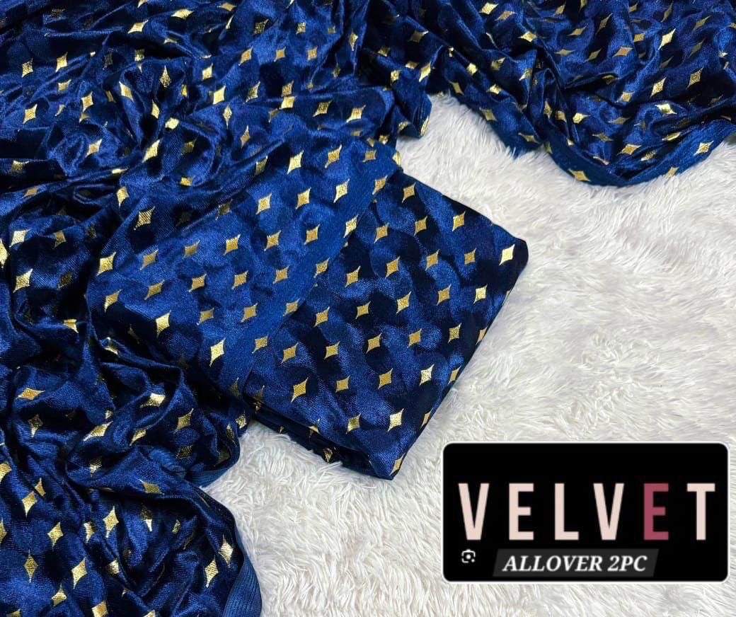 FANCY DESIGN VALVET 2PC (NEAVY BLU)