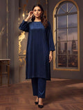 INDIAN LUREX CHAMKI VALVET 2pc (NEAVY BLU)