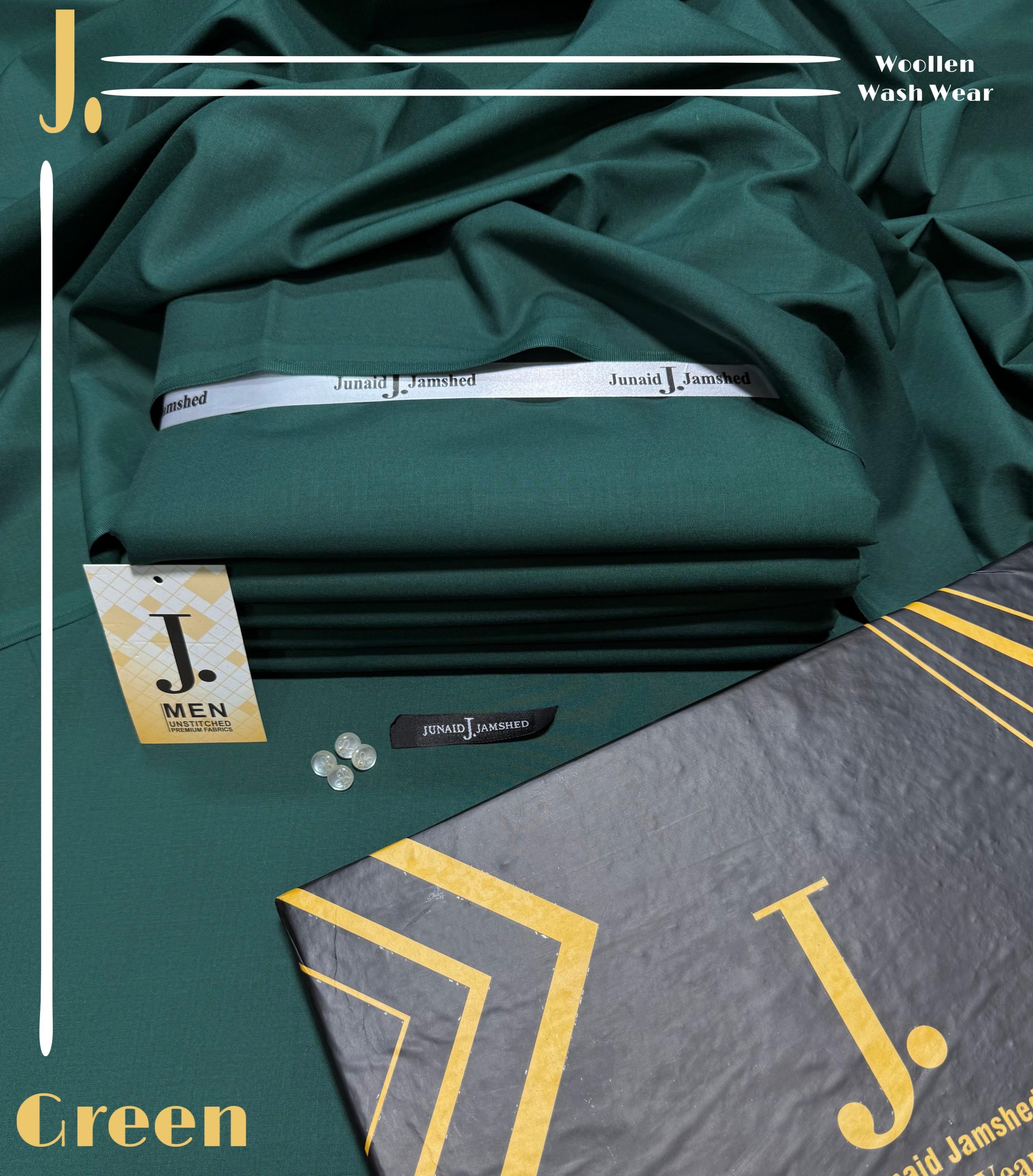 J. WOOLEN WASH&WEAR (GREEN)