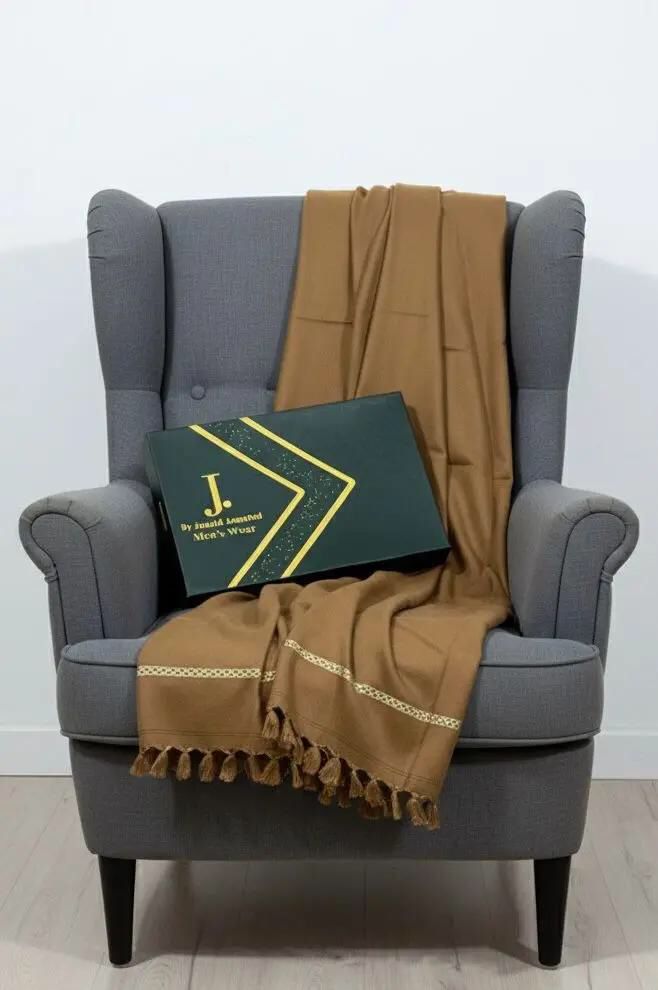 J. PREMIUM MEN,S’ SHAWL WITH J. BOX GOLDEN (WA-469)