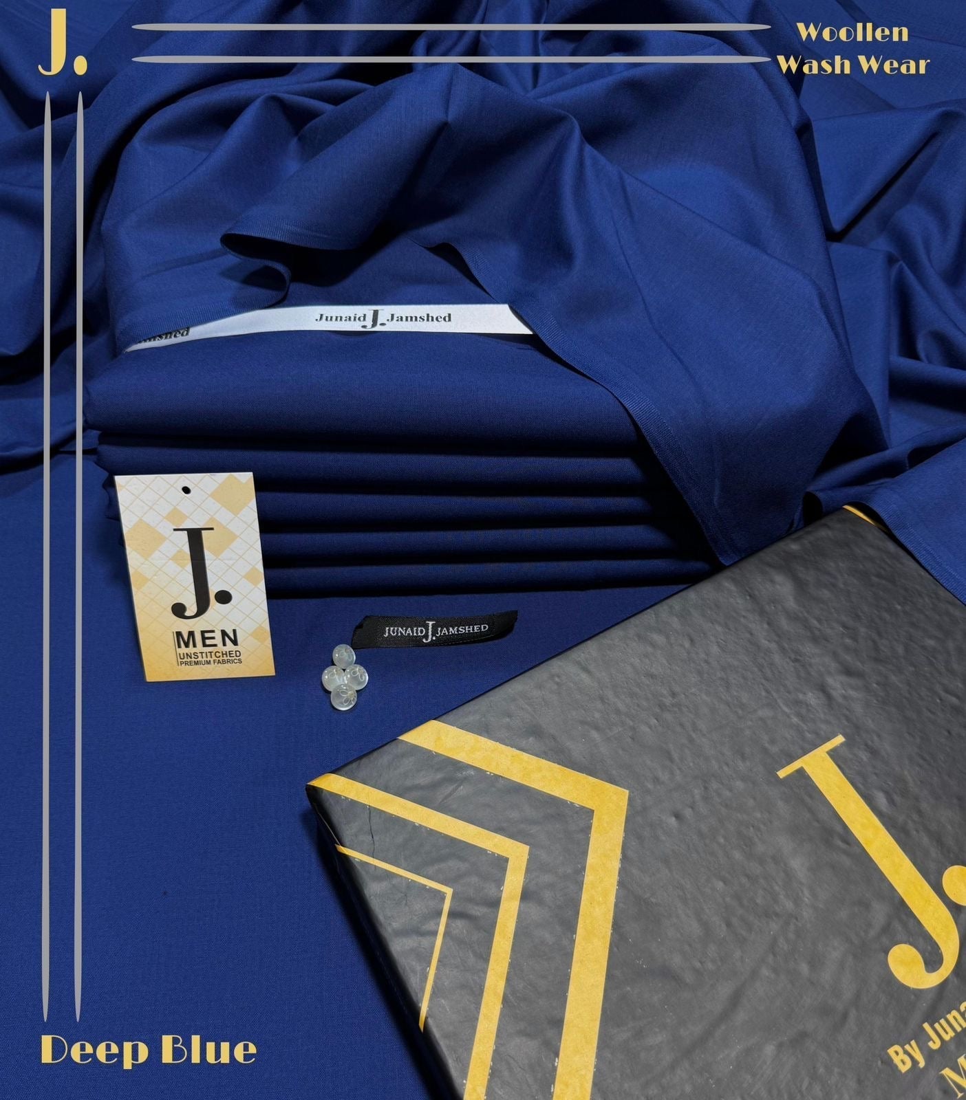 J. PREMIUM MEN’S’ WOOLAN WASH&WEAR (ROYAL BLU)