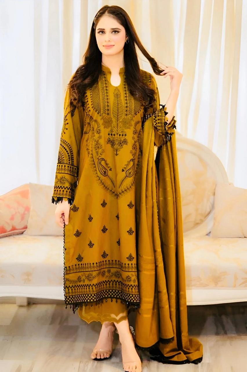 URGE EMBROIDERD UNSTICHED 3PC (WA-1290)