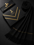 J. PREMIUM WHOOL SHAWL|U.U 765|BLACK