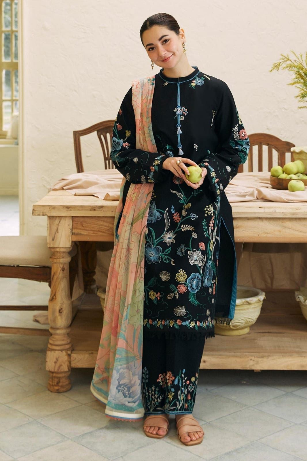 COCO BY ZARA SHAHJAHAN EMBROIDERD LAWN UNSTICHED 3PC (WA-820)