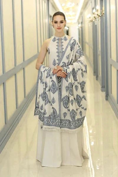“BAREEZE” MOST DEMANDING ARTICAL LAWN EMBROIDERD UNSTICH 3PC (WA-75)