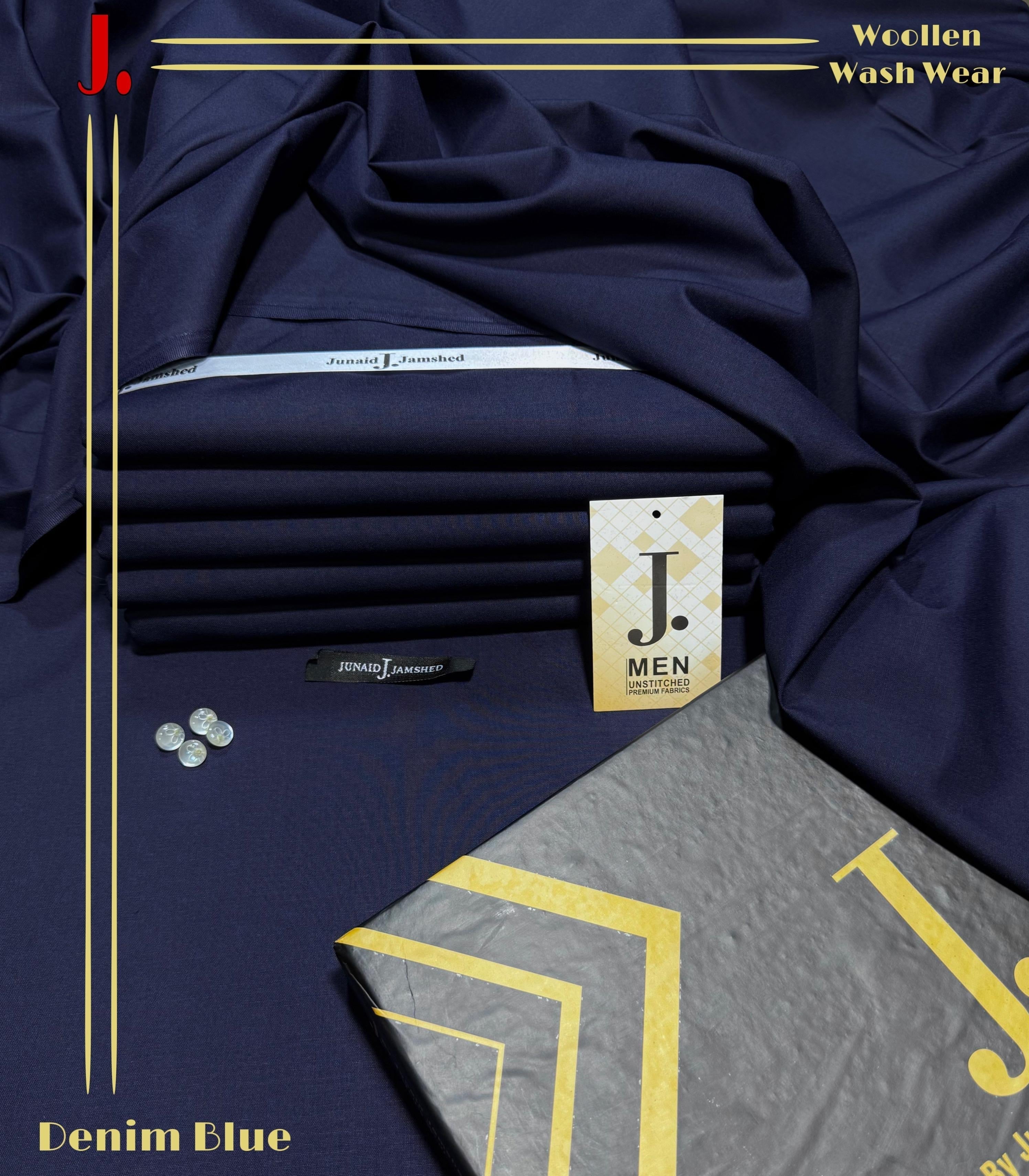 J. WOOLEN WASH&WEAR (DENIM BLU)