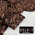 FANCY DESIGN VALVET 2PC (DARK BROWN)