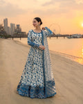 HANIYA AMIR EMBROIDERD UNSTICHED LAWN 3PC (WA-6821)